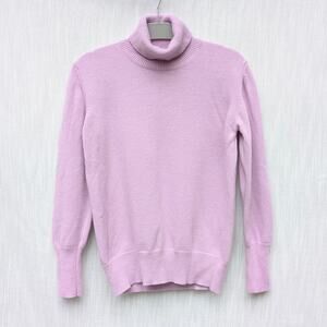 Rossopuro Sweater Womens Eu46/L Wool Cashmere Long Sleeve Turtleneck